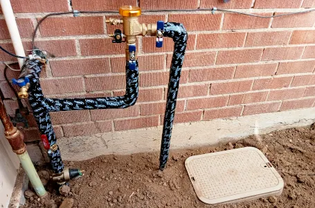 Irrigation plumbing work