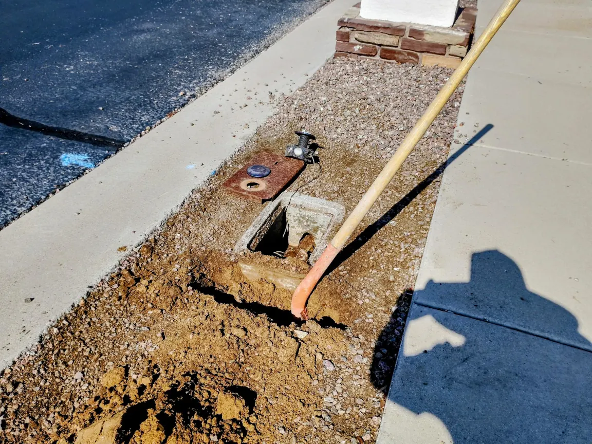 Dug up irrigation system
