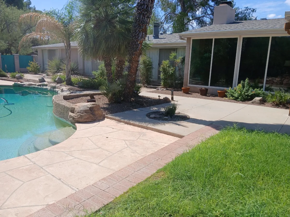 Irrigation system on a field